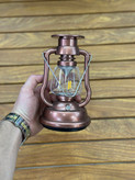 چراغ فانوسی شارژی وارداتی مدل Vintage Lantern | دارای شارژر دستی اضطراری، دسته آویز و نور LED