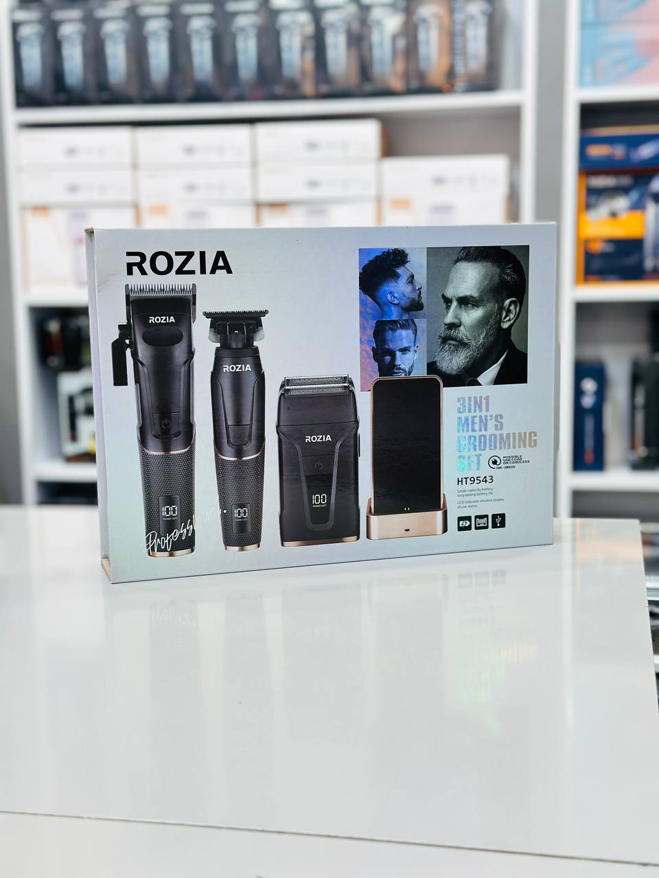 ست ماشین اصلاح ۳ کاره روزیا مدل HT9543 | ماشین اصلاح، خط زن و شیور حرفهای