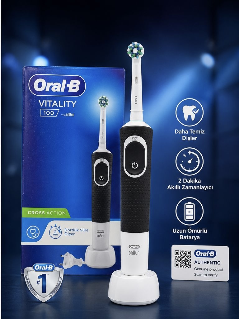مسواک برقی اورال بی ویتالیتی 100 کراس اکشن | Oral-B