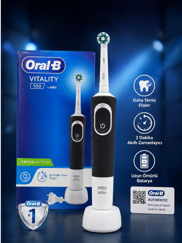 مسواک برقی اورال بی ویتالیتی 100 کراس اکشن | Oral-B