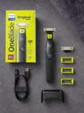 ماشین اصلاح صورت و بدن فیلیپس وان بلید اصل مدل Philips OneBlade Face + Body با ۳ شانه اصلاح و کیت بدن