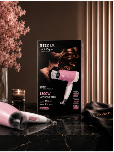 سشوار مسافرتی تاشو روزیا 1800 وات مدل ROZIA HC8191