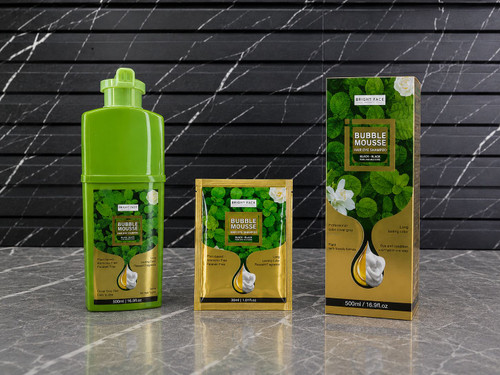 شامپو رنگ مو موسی برایت فیس (Bright Face Bubble Mousse Hair Dye Shampoo) به همراه تستر رایگان