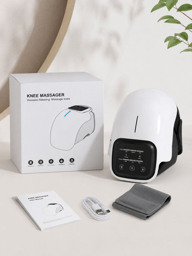 ماساژور هوشمند زانو شارژی با گرمایش مادون قرمز، لرزش و کمپرس گرم | Knee Massager