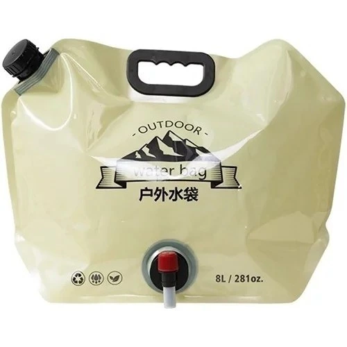 گالن آب تاشو ۸ لیتری OUTDOOR WATER BAG مدل G-80 | مخزن آب کمپینگ و طبیعت‌گردی