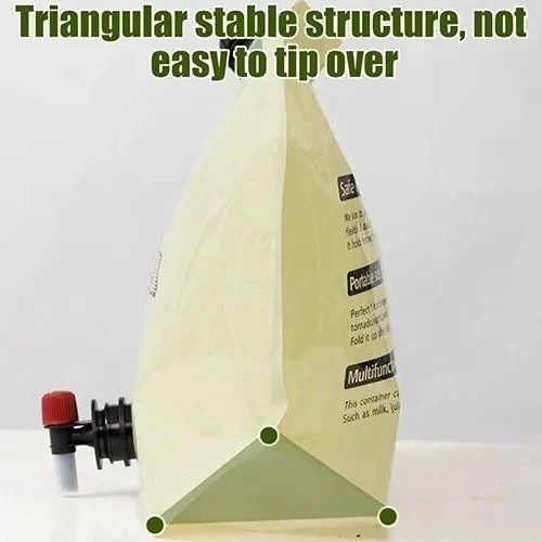 گالن آب تاشو ۸ لیتری OUTDOOR WATER BAG مدل G-80 | مخزن آب کمپینگ و طبیعتگردی