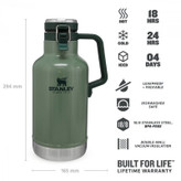 فلاسک استنلی مدل Classic Easy-Pour Growler ظرفیت۱.۹لیتری(اصل)