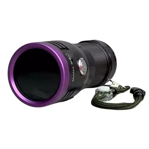 چراغ قوه یووی 6 لامپ اسمال سان مدل H4 | ZY-H4-6UV با نور 365 نانومتر و باتری شارژی