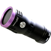 چراغ قوه یووی 6 لامپ اسمال سان مدل H4 | ZY-H4-6UV با نور 365 نانومتر و باتری شارژی